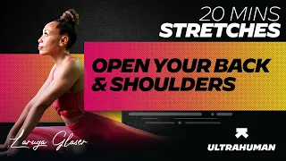 20 minutes stretches to open up your back and shoulder (Guided) | Part 2 | Ft. Laruga Glaser