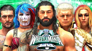 WrestleMania Night 1 - WWE 2k24 Universe Mode