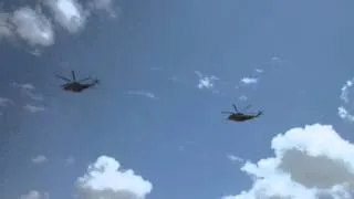 IAF CH-53 low formation flight over Haifa