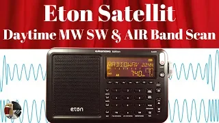 Eton Gundig Edition Satellit Shortwave MW & AIR Daytime Band Scan