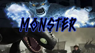 Chimuelo y Tai Lung Canción: Monster Skillet en español (Especial de Halloween)