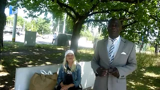 PROFESSOR  NKOUNKOU OFFICIAL SECRETARY GENERAL OF UNITED NATIONS WELCOMED ELDERS MAMA FROM UKRAINE