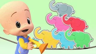 Surprise Eggs (Elephants) | Cleo & Cuquin Educational Videos for Children