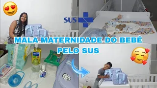 MALA MATERNIDADE DO BEBÊ PELO SUS 💙| TUDO QUE VOU LEVAR, APENAS O BÁSICO | @gabrielebarreto2879