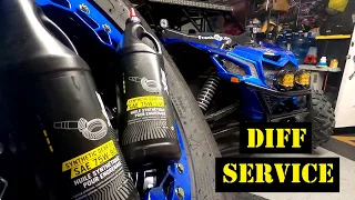 Service CVT and Front Differential OIl Can am x3 ep 142