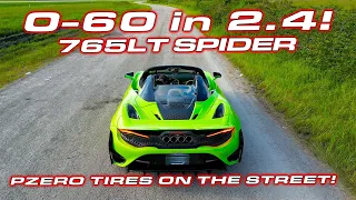 0-60 MPH 2.4! * McLaren 765LT Spider Delivery, PPF and Testing