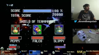 Star Fox (SNES) - Level 2 Warped 100% Speedrun in 18:23