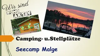 Seecamp Malge - Camping am Breitlingsee in Brandenburg direkt in der Natur mit Wasser   #womoaktiv