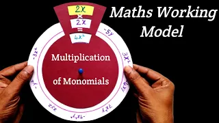 Maths Working Model on Multiplication of Monomials | Maths Working Model for class 8 | Maths Project