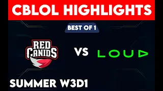 RED VS LLL CBLOL HIGHLIGHTS SUMMER SEASON 2023 - W3D1 - RED CANIDS VS LOUD