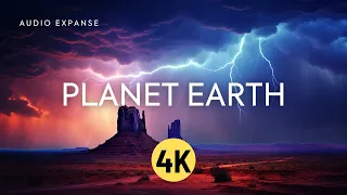 Planet Earth 4k UHD | 1 Hour 4K Aerial View of Earth | AI Ambient | 1 Hour AI Music