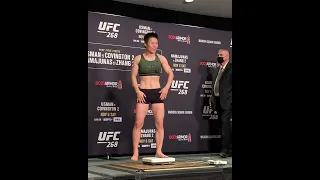 Zhang Weili came few pounds over!! | UFC 268 Weigh in