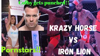 Bruce Iron Lion vs Charles Krazy Horse Bennet Full Fight.Colby Covington gets punched!