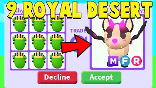 I traded 9 ROYAL DESERT EGGS in Adopt Me!