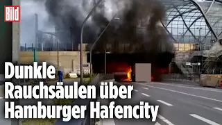 Lkw fackelt unter Hamburger Bahnbrücke ab | Zweibrückenstraße