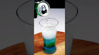 Blue Curaçao Mojito (Mocktail) ASMR #shorts