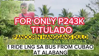 V#764  FOR ONLY P243,000 - TITULADO. PANOORIN HANGGANG DULO . RUSH KAYA NAPAKAMURA