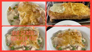 THE EASY AND QUICK WAY TO MAKE CHICKEN POT PIE 🥧 FOR THE FALL/OLD SCHOOL CREAMY CHICKEN POT PIE