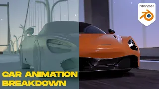 McLaren 3d animation | Blender 3D | cgi breakdown | blender car animation