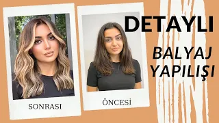 how to balayage for brunette - chocolate blonde balayage - dark blonde - chocolate beige - Sunkissed