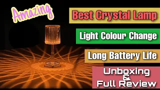 Amazing Crystal Lamp With 16 Colour Changing RGB Decoration Touch Lamp | Full Review With Unboxing