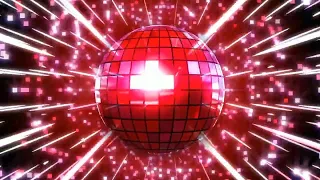 Red flashing lights Disco ball | Party Background video #partybackground