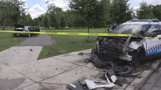 Chicago Police officer seriously injured in collision; other driver cited