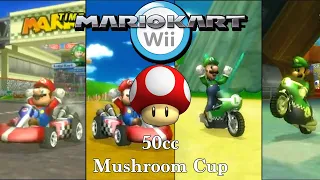 Mario Kart Wii | 50cc Mushroom Cup Grand Prix [Mario and Luigi Gameplay]