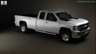 Chevrolet Silverado HD ExtendedCab LongBed 2011 by 3D model store Humster3D.com