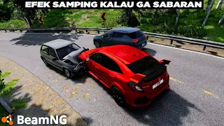 POV Mobil Ugal Karena Ingin Cepat Sampai Tujuan 😅😅 BeamNG Drive Indonesia