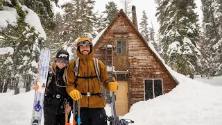 WHAT IT'S REALLY LIKE TO STAY IN A BACKCOUNTRY SKI HUT | 4 Days Remote Backcountry Skiing Lake Tahoe