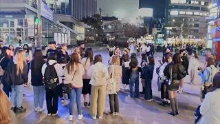 [STREET ARTIST] ONE OF. WITH FANS. INTERACTIVE SINCHON BUSKING. 240402.