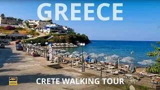 Crete, Greece 🇬🇷 Walking Tour 4k UHD