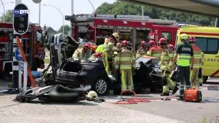 Ernstig ongeluk in Zwolle, traumahelikopter ingezet