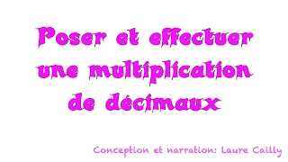 Calcul CM2 : multiplier des décimaux