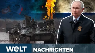 100 TAGE UKRAINE-KRIEG: Blutige Schlacht um Donbass - Russen kämpfen sich voran | WELT Nachtstream