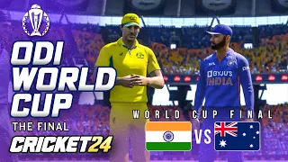 ODI WORLD CUP FINAL - INDIA v AUSTRALIA - Cricket 24 Gameplay