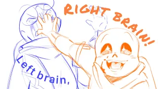 Left Brain, Right brain Animatic // Undertale AU Sans, Error and Ink