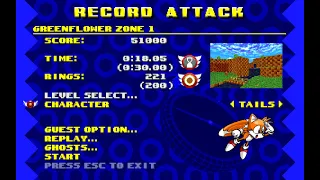 SRB2 Greenflower Zone Act 1 Tails Speedrun (NOT WR) 18:05