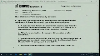 Etobicoke York Community Council - September 9, 2020