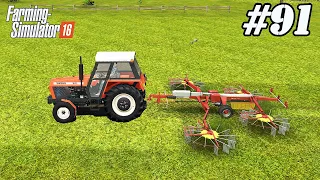 FS 16. Timelapse # 91. Collecting grass. Sowing rapeseed. Manure spreading.