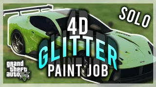 GTA 5 ONLINE HOW TO GET 4D PAINT JOB GLITCH! 4D GLITTLER PAINT JOBS (GTA 5 GLITCHES)