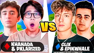 Khanada & Pxlarized Vs Clix & EpikWhale 😈