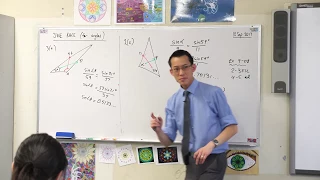 Applying the Sine Rule (2 of 2: Finding an obtuse angle)