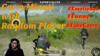 CarryMinati play Pubg with Random Player || Emotional & Comedy Moments || Fake Carryminati || SDGR