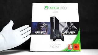 Xbox 360 E Console Unboxing - Online in 2023! (Black Ops 2 + Ghosts Bundle)