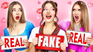 Fake VS Real Triple Sister || Good VS Bad Sister