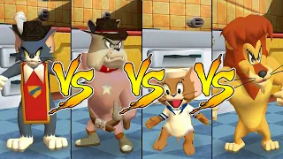 Tom and Jerry in War of the Whiskers Tom Vs Lion Vs Spike Vs Jerry (Master Difficulty)