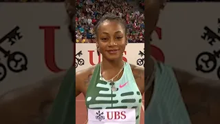 Sha’Carri Richardson vs Elaine Thompson-Herah over 100m Zurich 2023 #sprinting #trackandfield