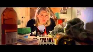 Bridget Jones-cooking dinner